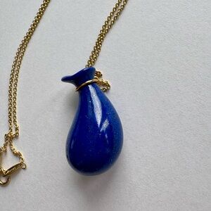 Tiffany and Co. lapis jug necklace
